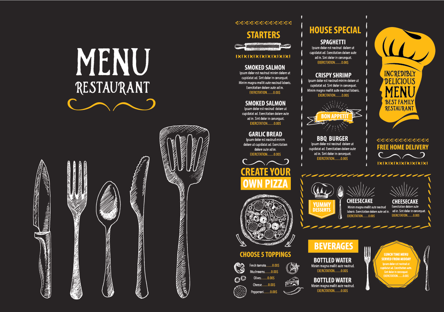 fork and dine menu